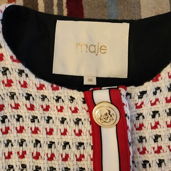 (SOLD) Maje Tweed Coat - Picture 8 of 13